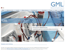 Tablet Screenshot of gml-ag.de